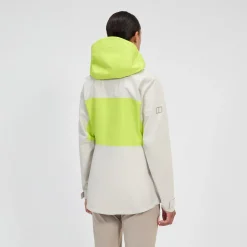 Berghaus Wasserdichte Ridge-Seeker Damen-Jacke - Grau/Gelb-Damen Wasserdicht