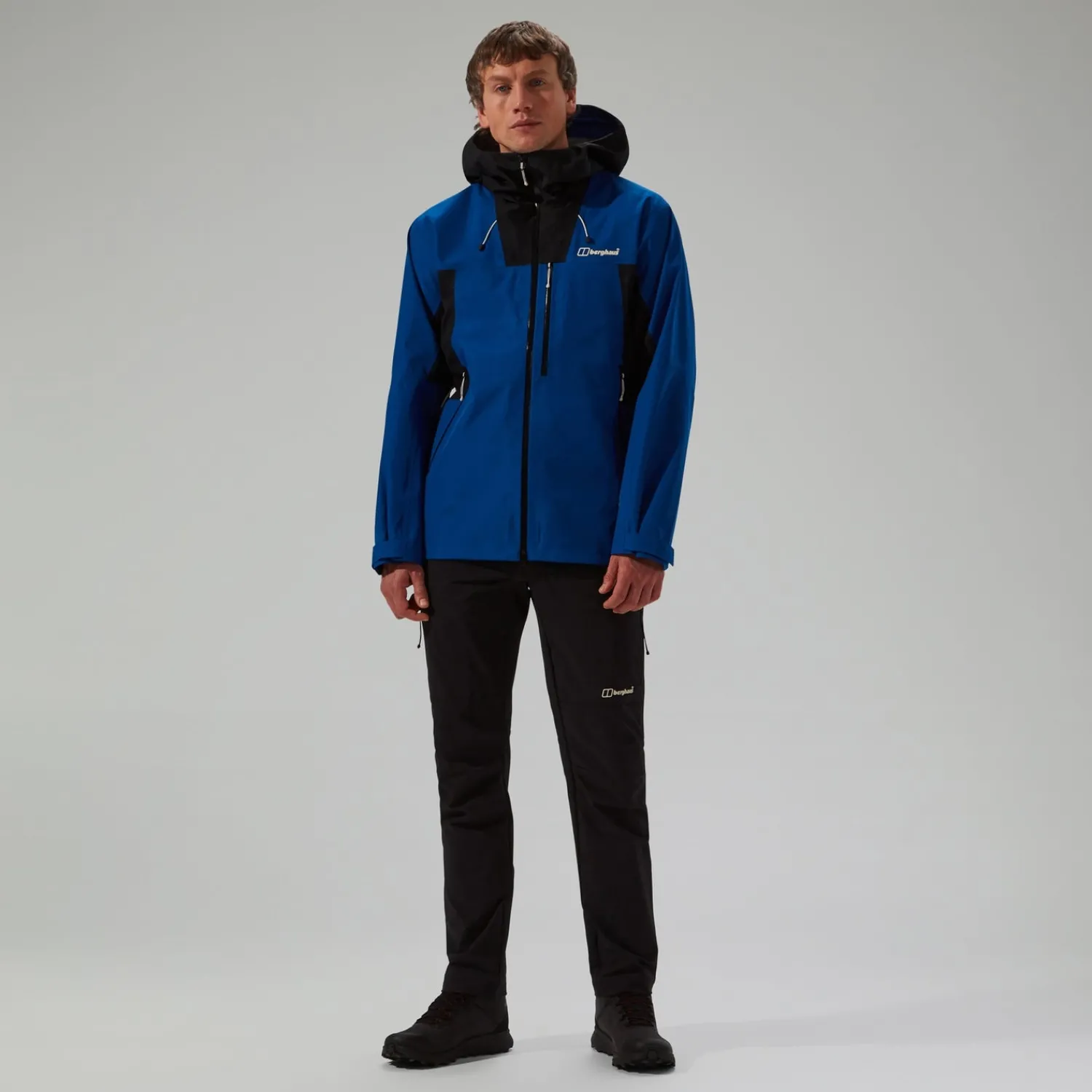 Berghaus Wasserdichte Ridge-Seeker Herren-Jacke - Blau/Schwarz-Herren Wasserdicht