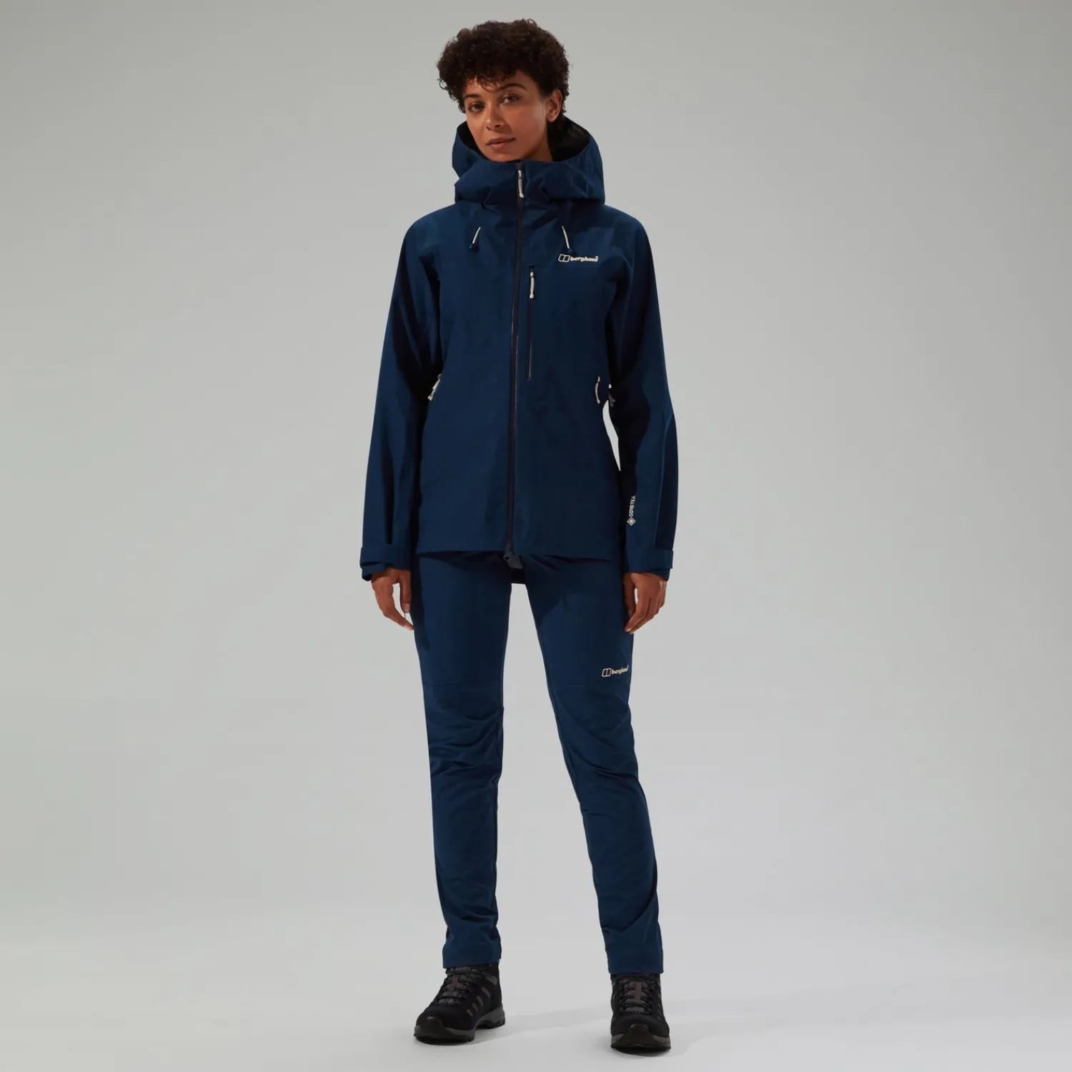 Berghaus Wasserdichte Ridge-Seeker Damen-Jacke - Blau-Damen Wasserdicht
