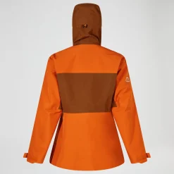Berghaus Wasserdichte Ridge-Seeker Damen-Jacke - Orange/Braun-Damen Wasserdicht