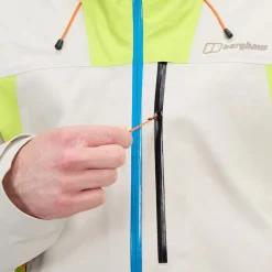 Berghaus Wasserdichte Ridge-Seeker Herren-Jacke - Grau/Gelb-Herren Wasserdicht
