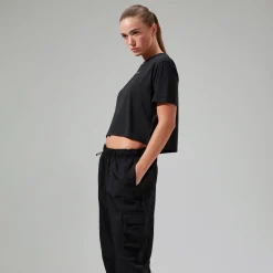 Berghaus Wayside Boxy Funktions-T-Shirt für Damen Schwarz-Damen Baselayer