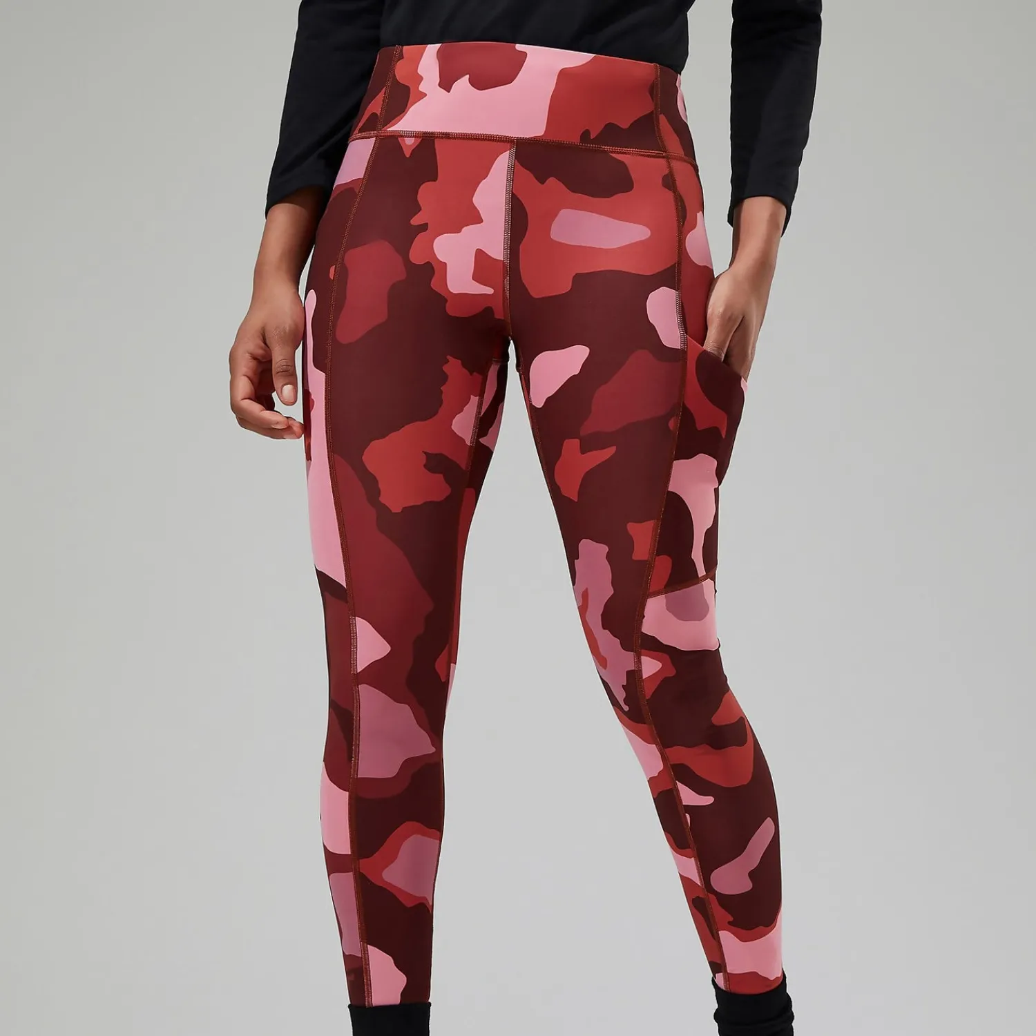 Berghaus Zannia 7/8 Leggings für Damen - Rot/Braun/Pink-Damen Leggings